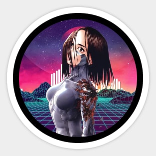 Alita's Cyborg Army - Unite the Warriors with Battle Alita Tee Sticker